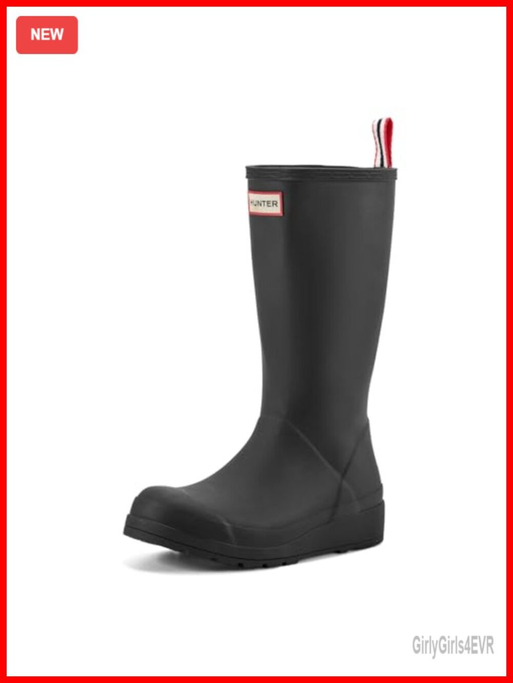 Women's Waterproof Tall Knee-High Rain Boots Rubber Cushioned Flexible